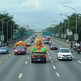 trânsito no carnaval