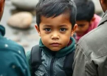 criança de oito anos resgatada