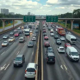 trânsito nas rodovias