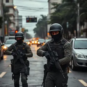 família feita refém