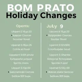 mudanças no atendimento Bom Prato