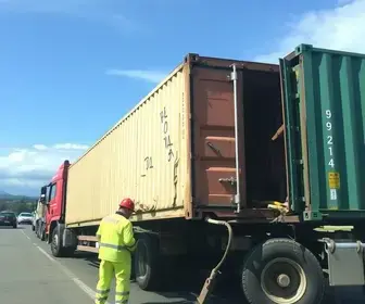 contêiner desprendido