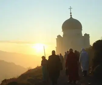 romeiros pegando a Via Dutra